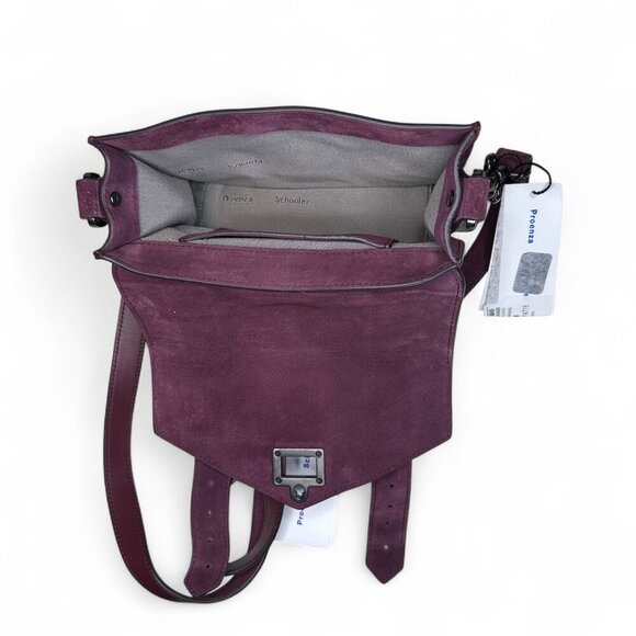 PROENZA SCHOULER PS1 Suede Mini Crossbody Purple NWT - Picture 7 of 16